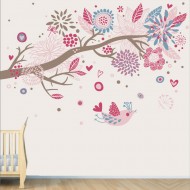 Αυτοκόλλητη ταπετσαρία - Ροζ αγάπη