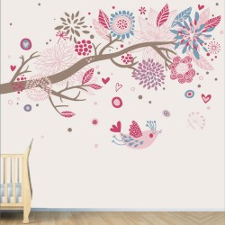 Αυτοκόλλητη ταπετσαρία - Ροζ αγάπη