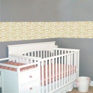 Αυτοκόλλητη Μπορντούρα - Ρετρό Σχέδιο 2