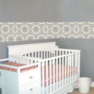 Αυτοκόλλητη Μπορντούρα - Ρετρό Σχέδιο 4