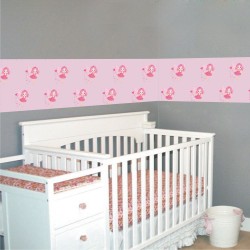 Αυτοκόλλητη Μπορντούρα - Ροζ Πριγκίπισσα