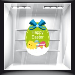 Αυτοκόλλητο Βιτρίνας - Πασχαλινό 52