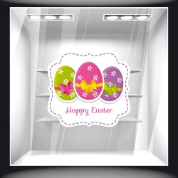 Αυτοκόλλητο Βιτρίνας - Πασχαλινό 74