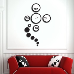 Ρολόι τοίχου - Λουλουδι από κύκλους