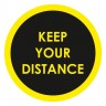 Αυτοκόλλητο δαπέδου σήμανσης - Keep your distance