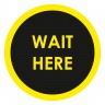 Αυτοκόλλητο δαπέδου σήμανσης - Wait Here