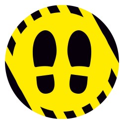 Αυτοκόλλητο δαπέδου σήμανσης - Αναμονή