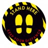 Αυτοκόλλητο δαπέδου σήμανσης - Stand Here
