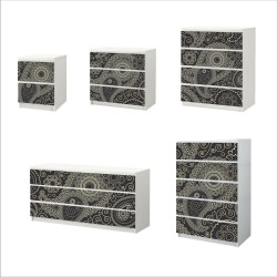 Αυτοκόλλητο Συρταριέρας - Vintage 02