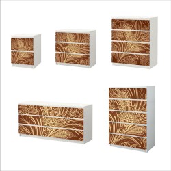 Αυτοκόλλητο Συρταριέρας - Vintage 03