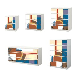 Αυτοκόλλητο Συρταριέρας - Modern 02