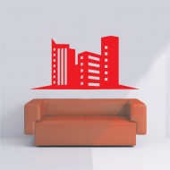 Αυτοκόλλητο τοίχου - Κτίρια 01