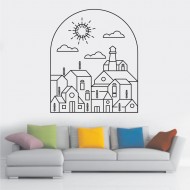 Αυτοκόλλητο τοίχου - Κτίρια 05