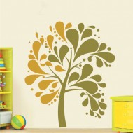Αυτοκόλλητο τοίχου - Φθινοπωρινό δέντρο