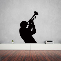 Αυτοκόλλητο τοίχου - Τρομπετίστας