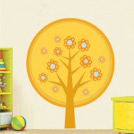 Αυτοκόλλητο τοίχου - Κίτρινο δέντρο