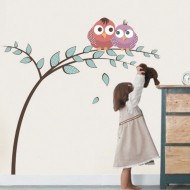 Αυτοκόλλητο τοίχου - Όμορφα πουλιά