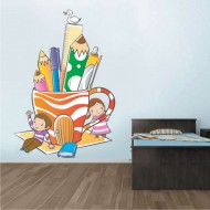 Αυτοκόλλητο τοίχου - Σχολείο