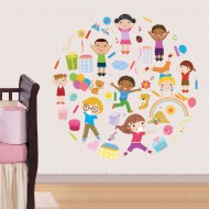 Αυτοκόλλητο τοίχου - Παιδική χαρά