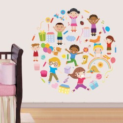 Αυτοκόλλητο τοίχου - Παιδική χαρά