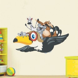 Αυτοκόλλητο τοίχου - Ιπτάμενα ζώακια