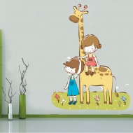 Αυτοκόλλητο τοίχου - Παιχνιδιάρα Καμηλοπάρδαλη