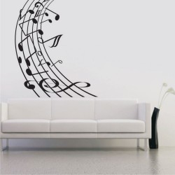 Αυτοκόλλητο τοίχου - Νότες