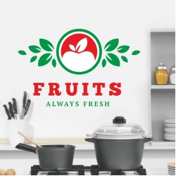 Αυτοκόλλητο τοίχου - Φρέσκα φρούτα