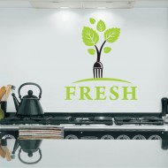 Αυτοκόλλητο τοίχου - Οργανικό φαγητό