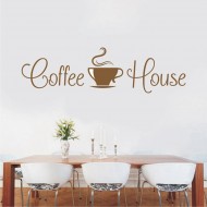Αυτοκόλλητο τοίχου - Coffee house