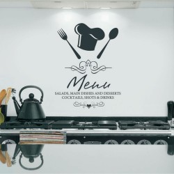 Αυτοκόλλητο τοίχου - Μενού