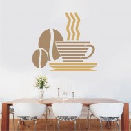 Αυτοκόλλητο τοίχου - Φρέσκος καφές