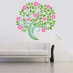 Αυτοκόλλητο τοίχου - Ανθισμένο δέντρο