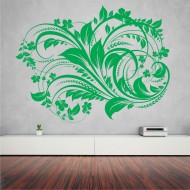 Αυτοκόλλητο τοίχου - Αφηρημένη βλάστηση