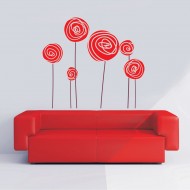 Αυτοκόλλητο τοίχου - Γλυκά άνθη