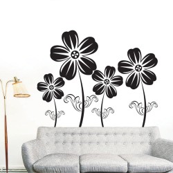 Αυτοκόλλητο τοίχου - Λιβάδι από λουλούδια