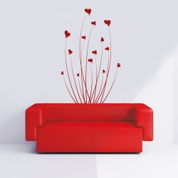 Αυτοκόλλητο τοίχου - Love flower