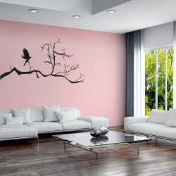 Αυτοκόλλητο Τοίχου - Κλαδί δέντρου και πουλί