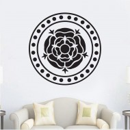 Αυτοκόλλητο Τοίχου - Λουλουδι σε κύκλο