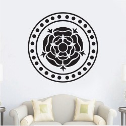 Αυτοκόλλητο Τοίχου - Λουλουδι σε κύκλο
