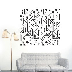 Αυτοκόλλητο Τοίχου - Αφηρημένο μοτίβο 2