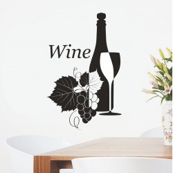 Αυτοκόλλητο Τοίχου - Wine