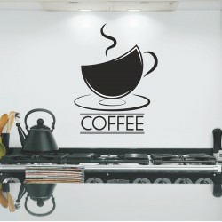Αυτοκόλλητο Τοίχου - Coffee