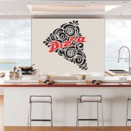 Αυτοκόλλητο Τοίχου - Pizza Κομμάτι