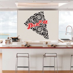 Αυτοκόλλητο Τοίχου - Pizza Κομμάτι