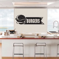 Αυτοκόλλητο Τοίχου - Burgers 2