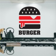 Αυτοκόλλητο Τοίχου - Burger 2
