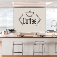 Αυτοκόλλητο Τοίχου - Coffee 3