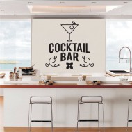Αυτοκόλλητο Τοίχου - Cocktail Bar