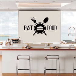 Αυτοκόλλητο Τοίχου - Fast Food 01